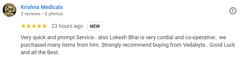 Customer Review Krishna Medicals